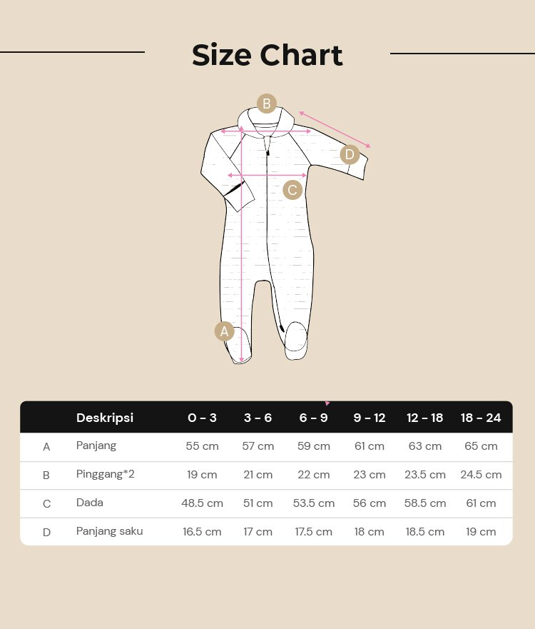 Nero Bianco Tencel™ Collar Coverall - Baju Bayi | Piyama Bayi | Sleepsuit description image