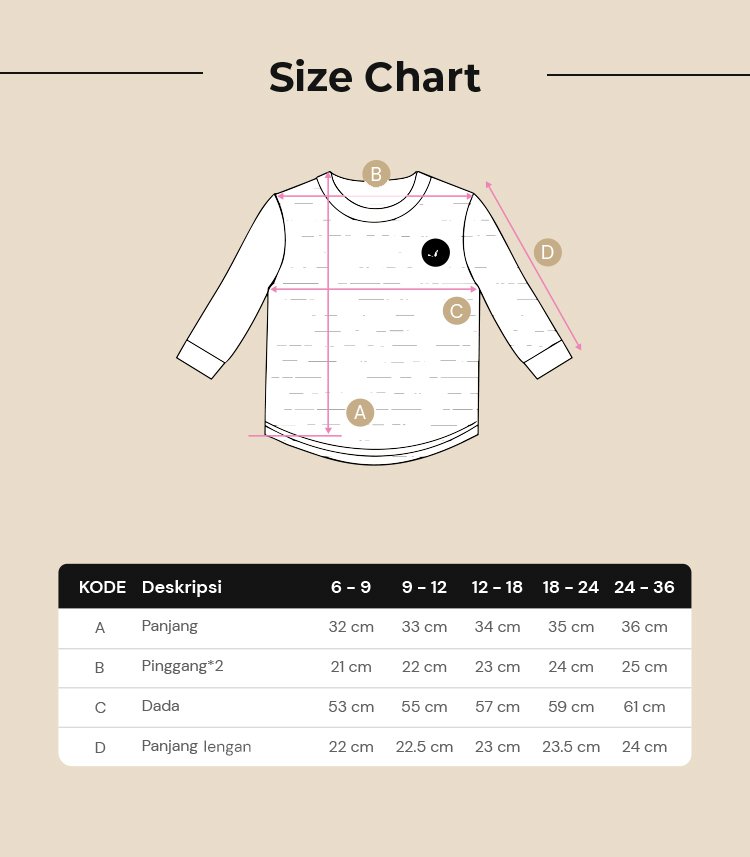 Nero Bianco Tencel™ Long Sleeve Top - Baju Bayi Lucu description image