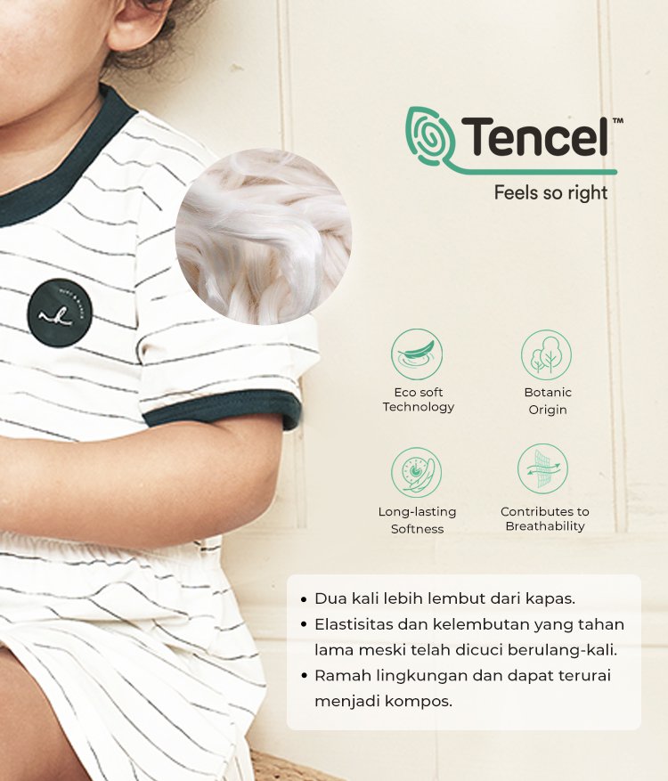 Nero Bianco Tencel™ Frill Dress - Baju Bayi Lucu | Dress Bayi Anak description image