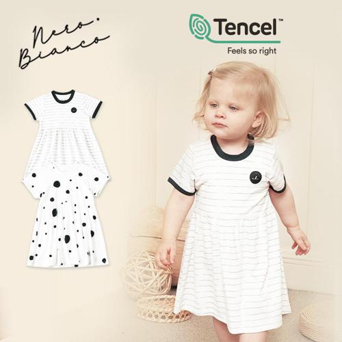 Nero Bianco Tencel™ Frill Dress - Baju Bayi Lucu | Dress Bayi Anak image