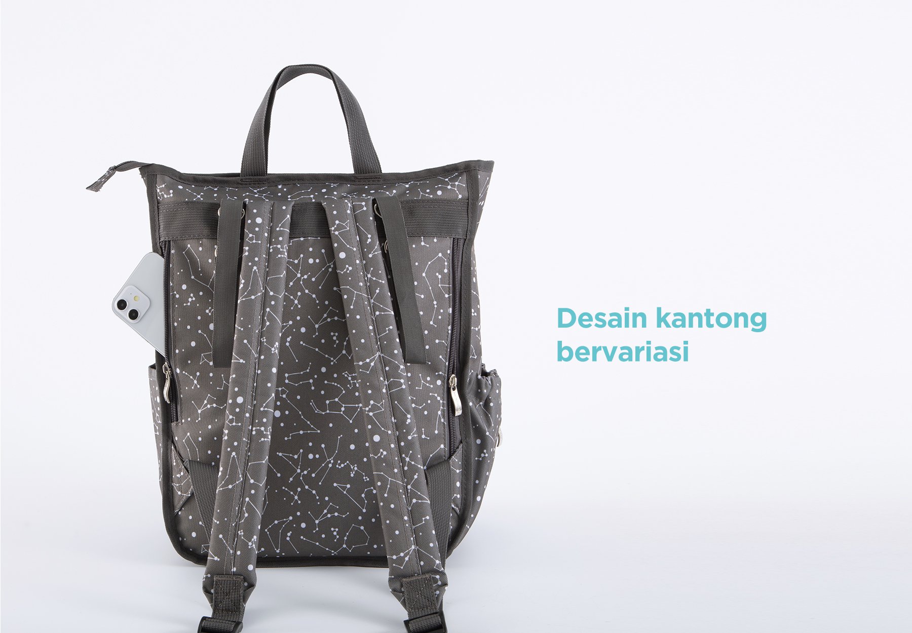 MOOIMOM Starlet Unisex Diaper Bag - Tas Perlengkapan Bayi description image