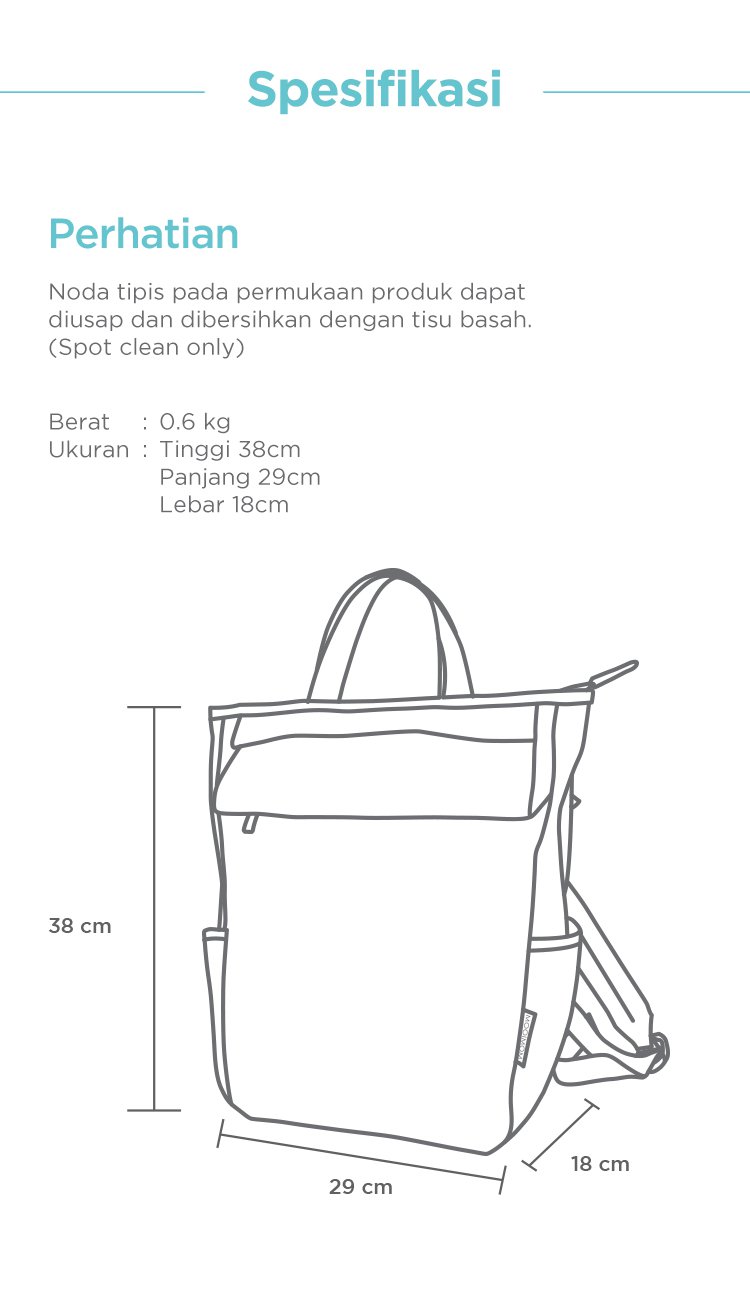 MOOIMOM Starlet Unisex Diaper Bag - Tas Perlengkapan Bayi description image