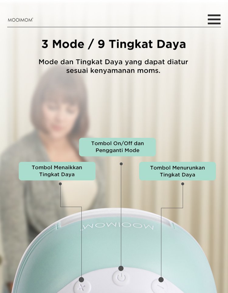 MOOIMOM Essential Breastfeeding Kit: Breast Pump M3, Storage Milk & Breastpads description image