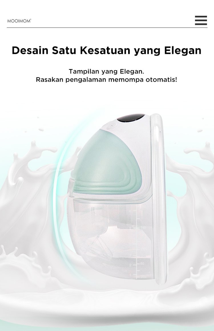 MOOIMOM Essential Breastfeeding Kit: Breast Pump M3, Storage Milk & Breastpads description image