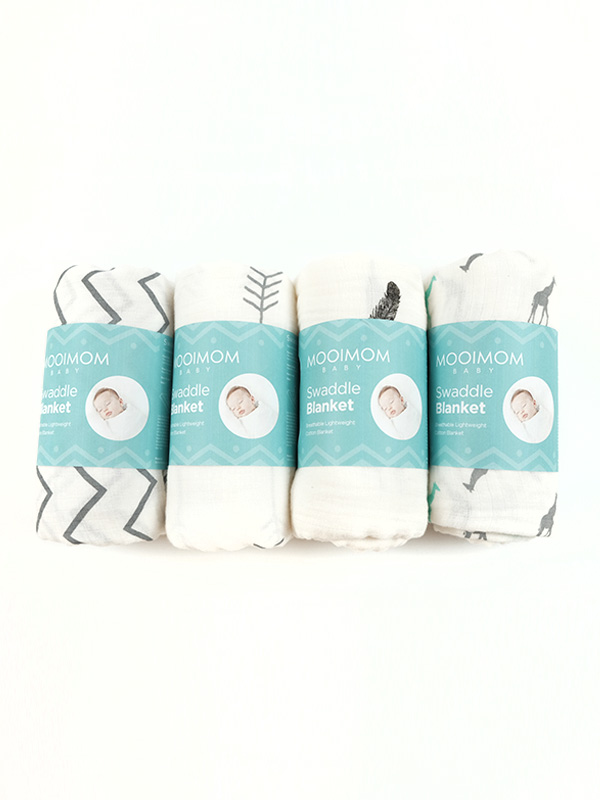 MOOIMOM Baby Muslin Swaddle Blanket - Selimut Bedong Bayi