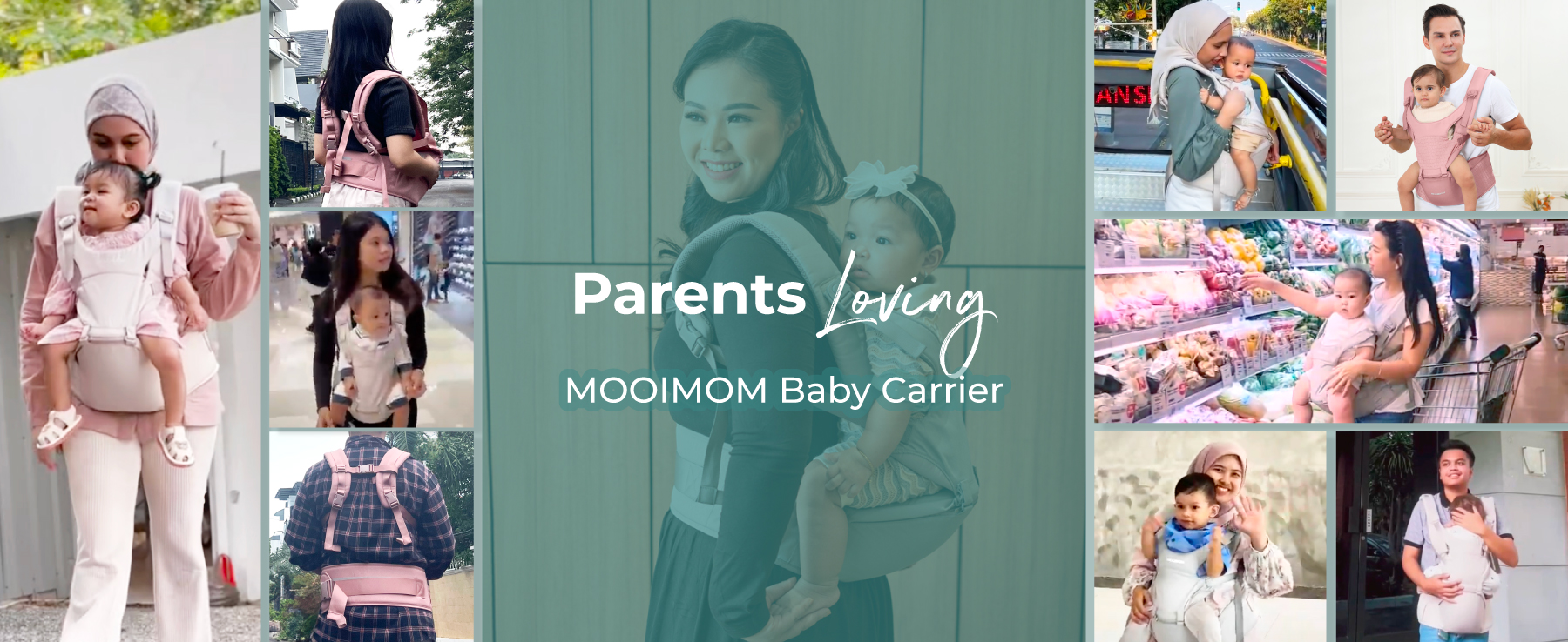 MOOIMOM Lightweight Hipseat Carrier - Gendongan Bayi description image