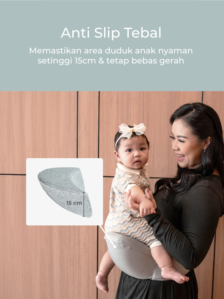 MOOIMOM Lightweight Hipseat Carrier - Gendongan Bayi description image