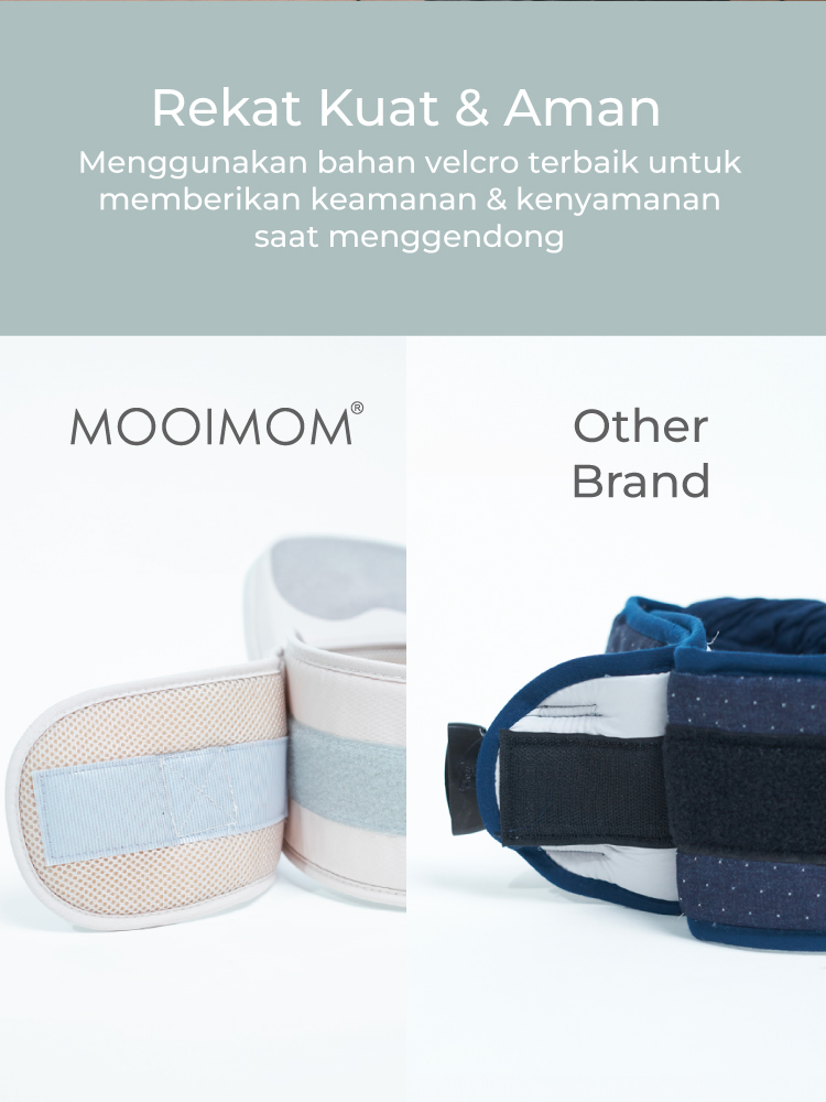 MOOIMOM Lightweight Hipseat Carrier - Gendongan Bayi description image