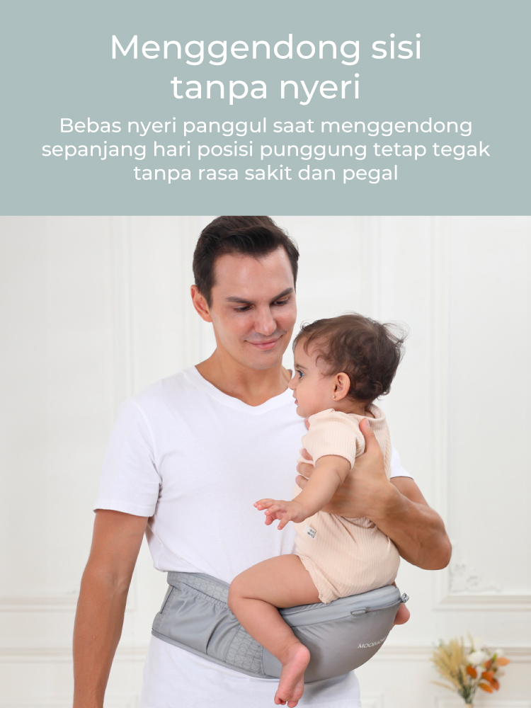 MOOIMOM Lightweight Hipseat Carrier - Gendongan Bayi description image