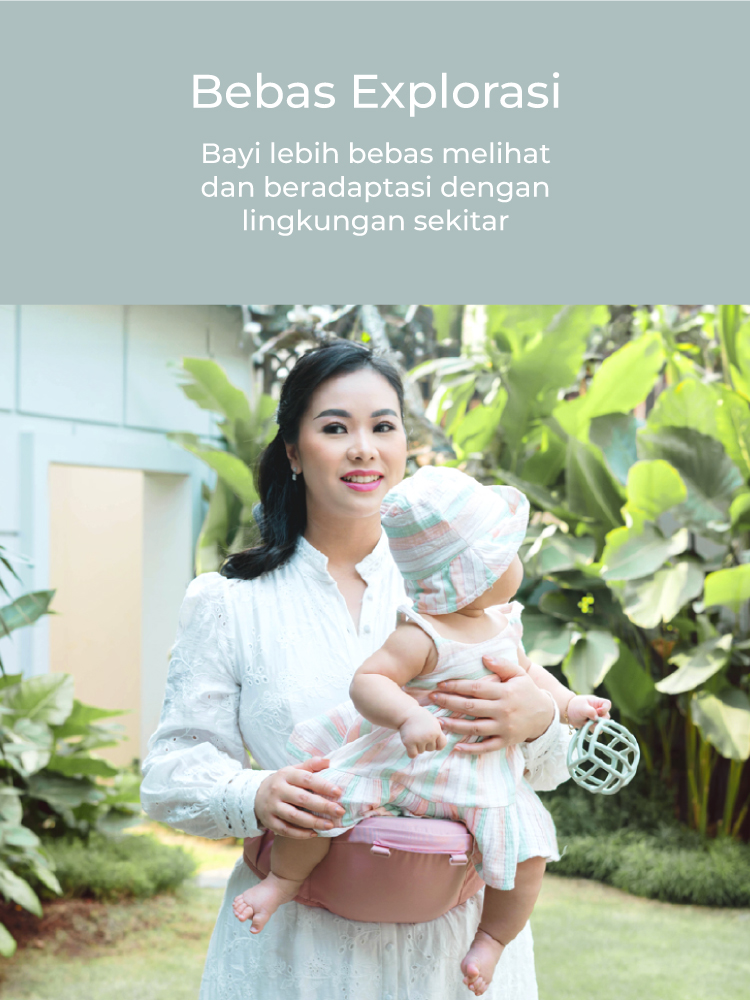 MOOIMOM Lightweight Hipseat Carrier - Gendongan Bayi description image