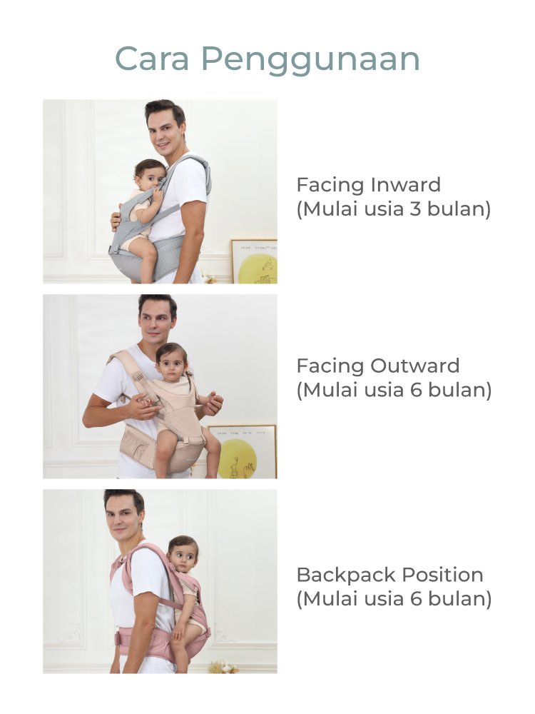 MOOIMOM Lightweight Hipseat Carrier - Gendongan Bayi description image