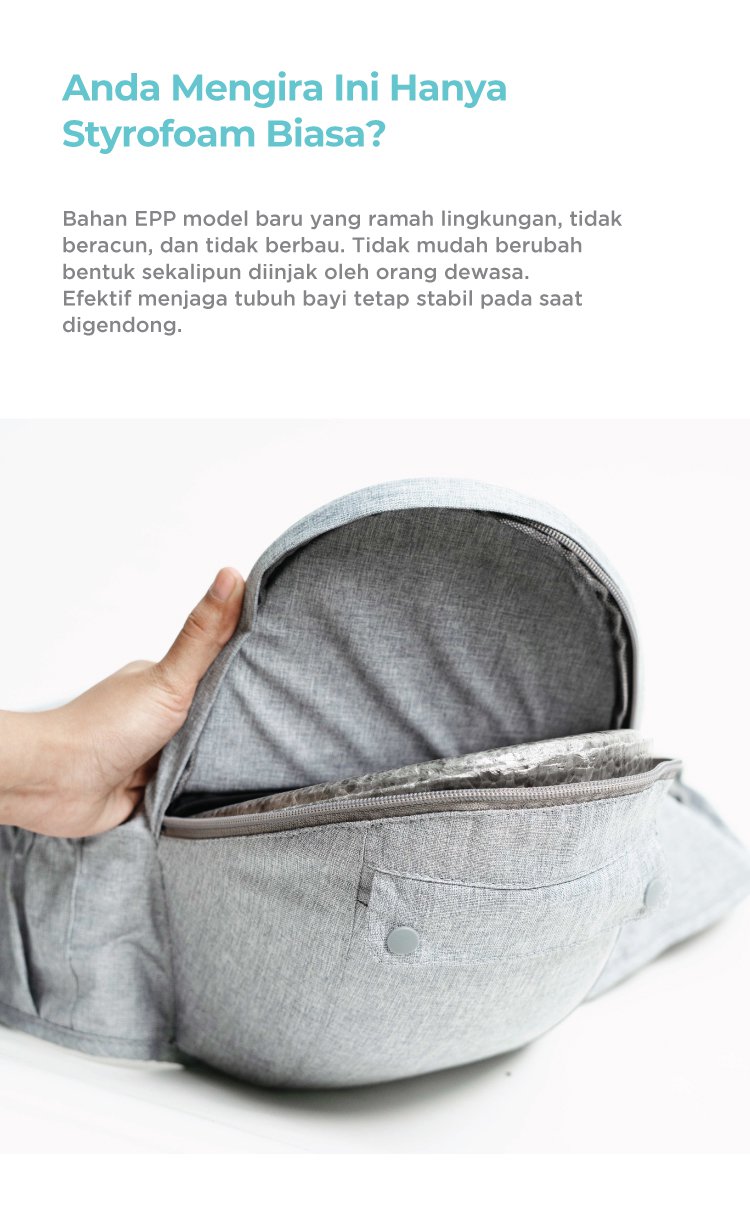 MOOIMOM Breathable Hipseat Carrier - Gendongan Bayi description image