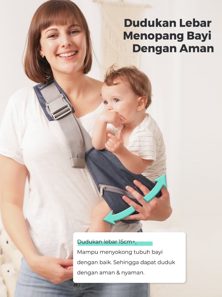 MOOIMOM Pocket Sling - Gendongan Bayi Samping description image