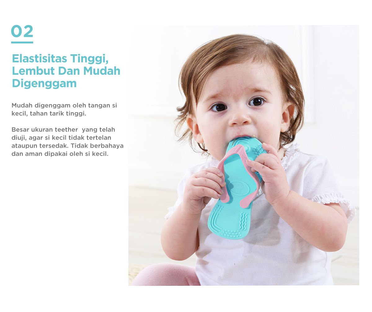 Jeelly Sandals Teether - Gigitan Bayi Aman description image