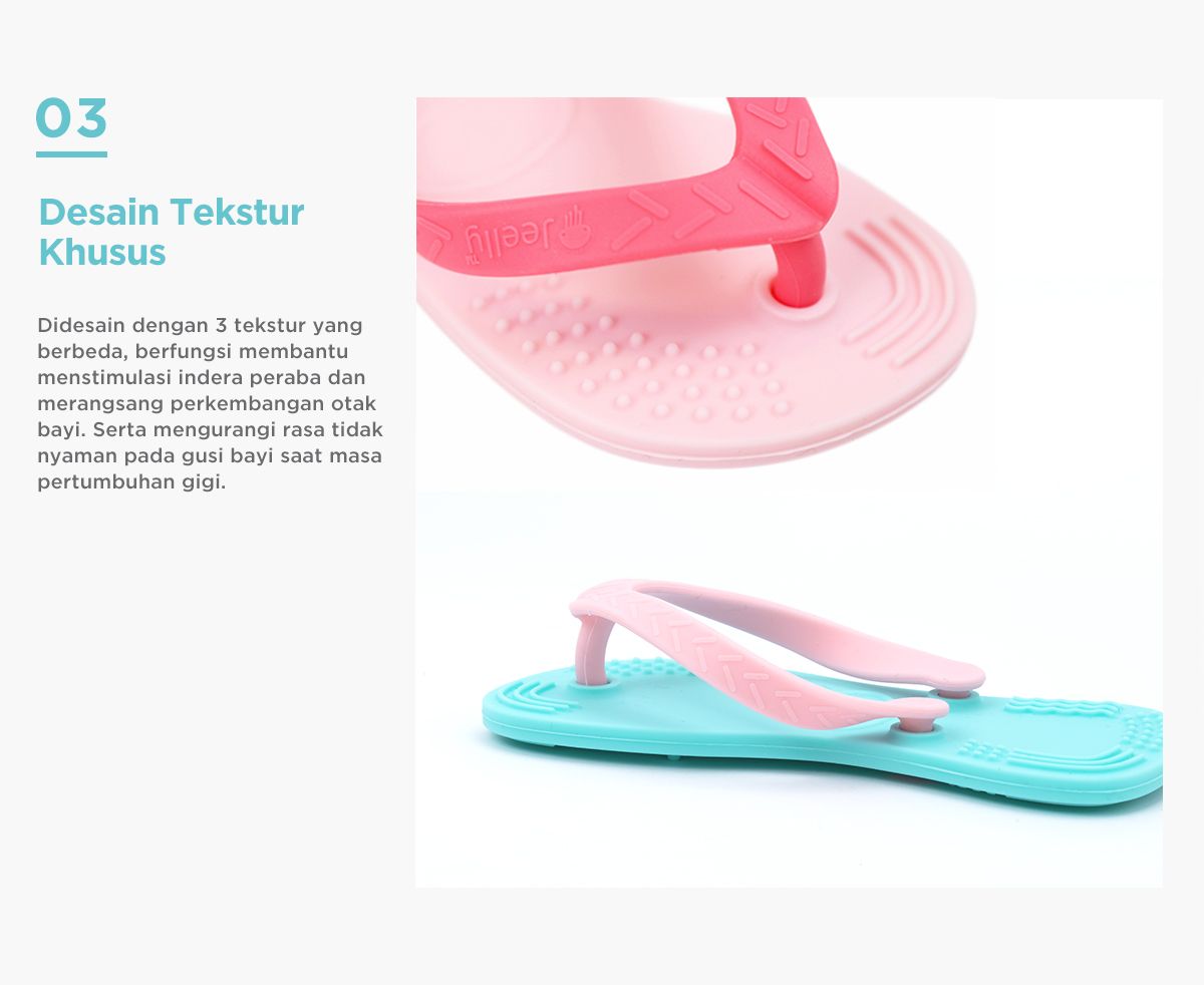 Jeelly Sandals Teether - Gigitan Bayi Aman description image