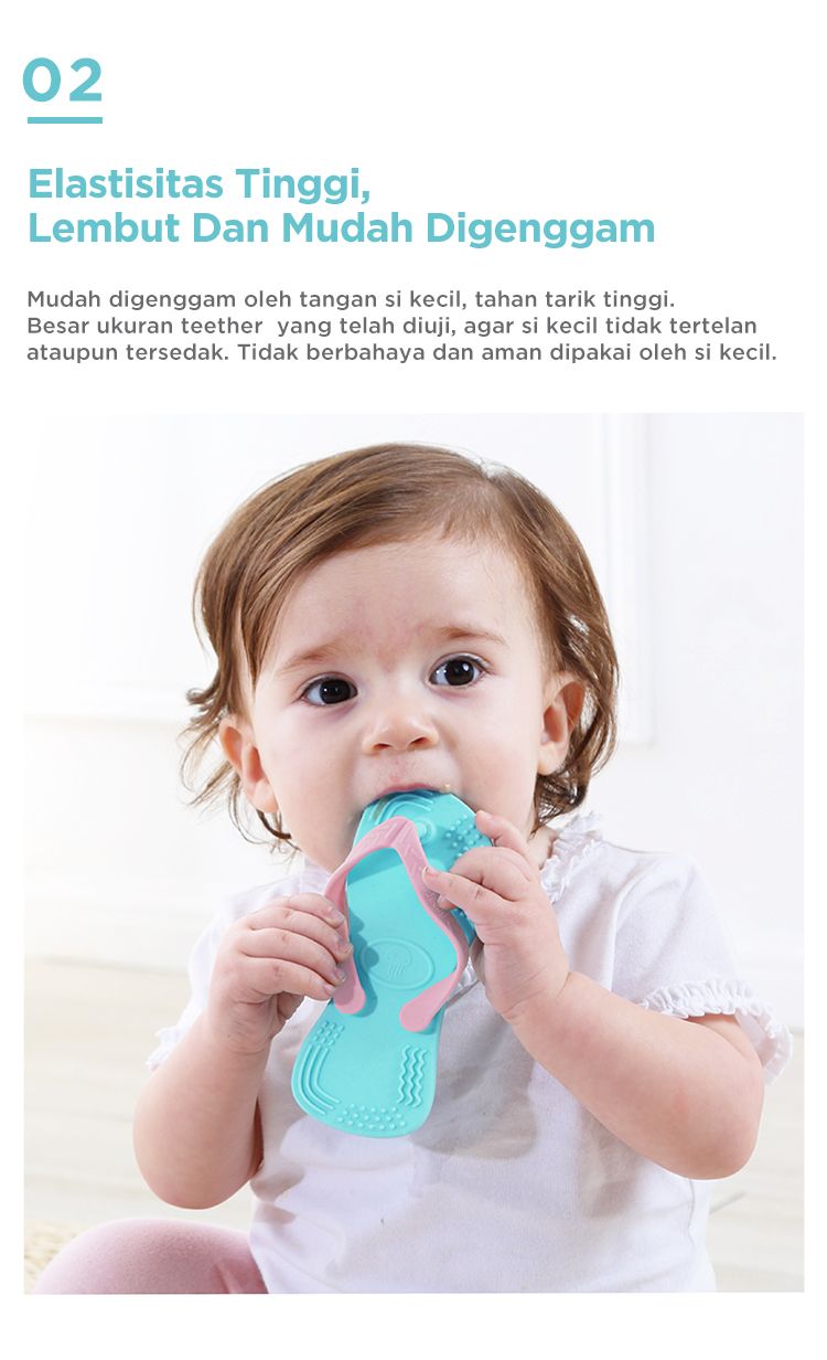 Jeelly Sandals Teether - Gigitan Bayi Aman description image