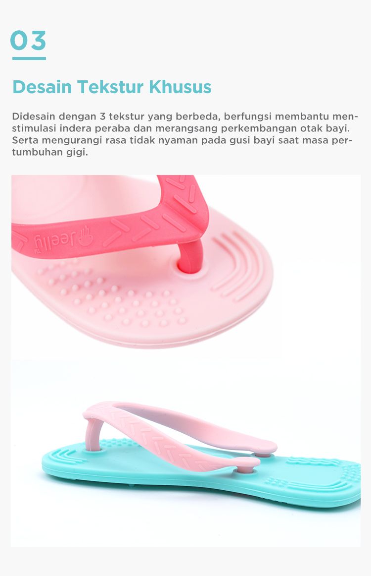 Jeelly Sandals Teether - Gigitan Bayi Aman description image