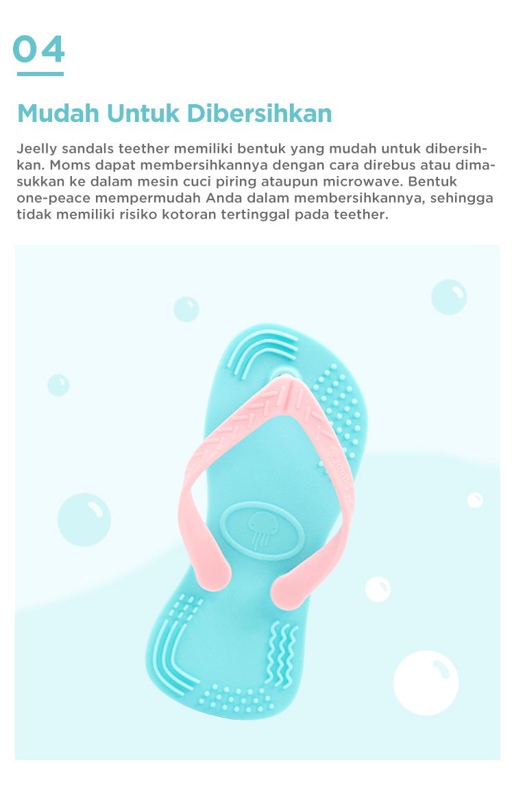 Jeelly Sandals Teether - Gigitan Bayi Aman description image