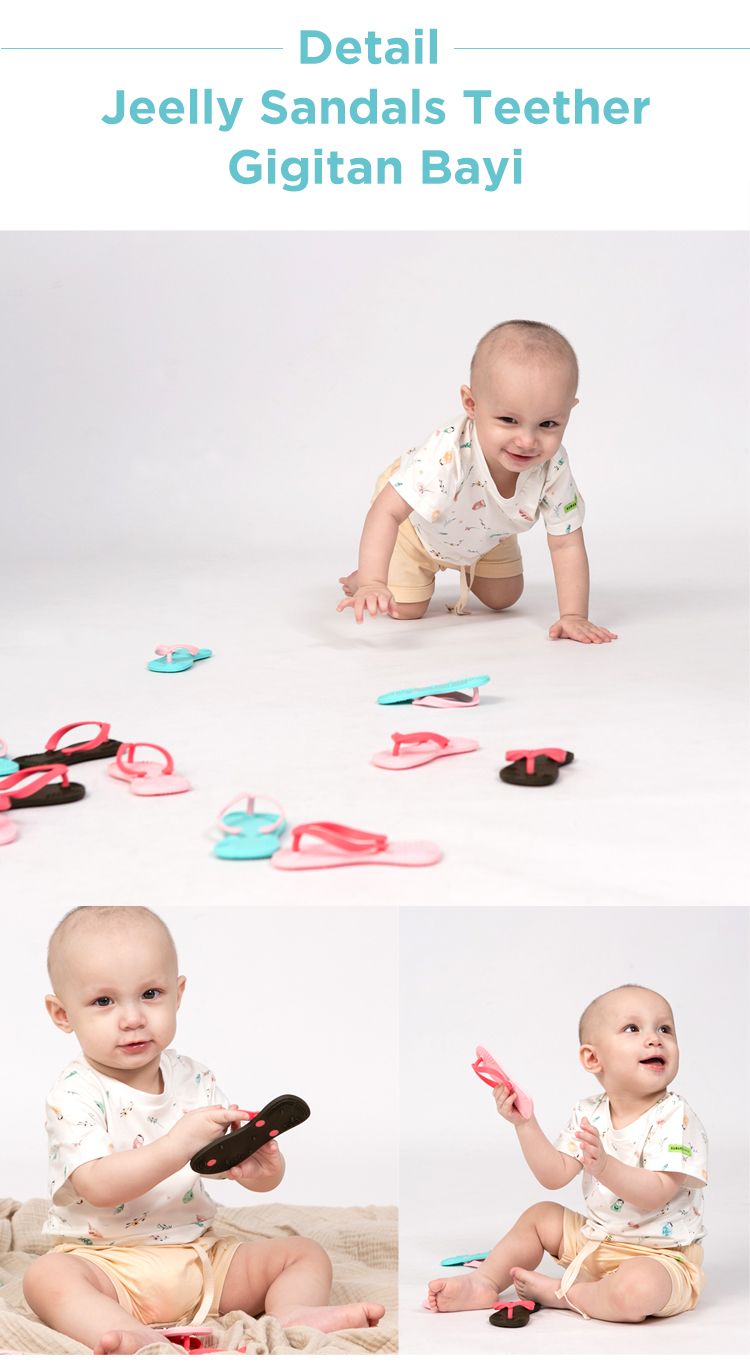 Jeelly Sandals Teether - Gigitan Bayi Aman description image