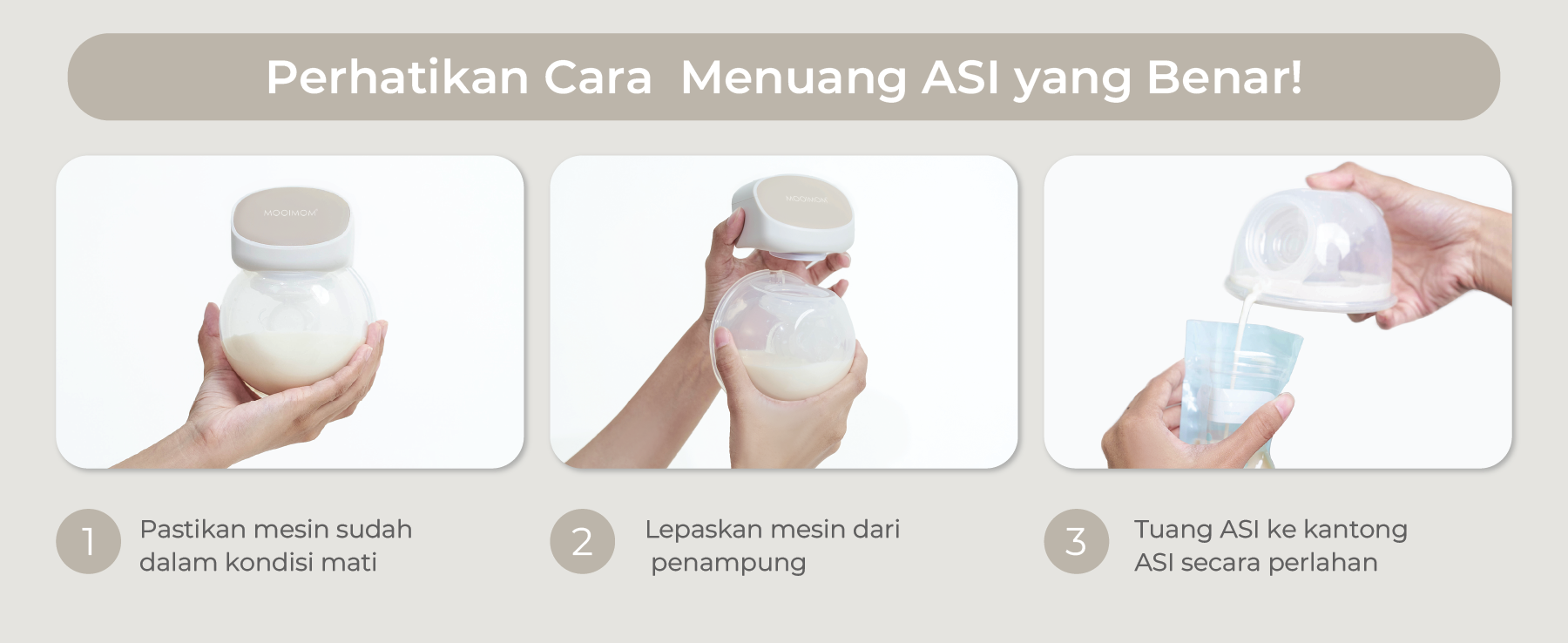 MOOIMOM Exclusive Breastpump M2 Pro x  Lacoco Bust Fit Concentrate description image