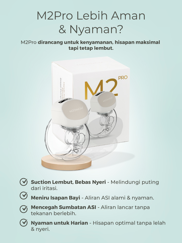 MOOIMOM Exclusive Breastpump M2 Pro x  Lacoco Bust Fit Concentrate description image