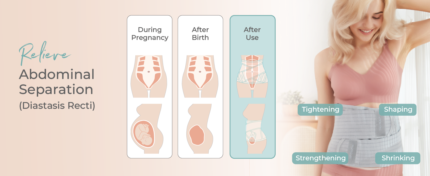 MOOIMOM Exclusive MOOIMOM Bamboo Postpartum Belly Band x Lacoco Ultimate Golden Swallow Facial Foam description image