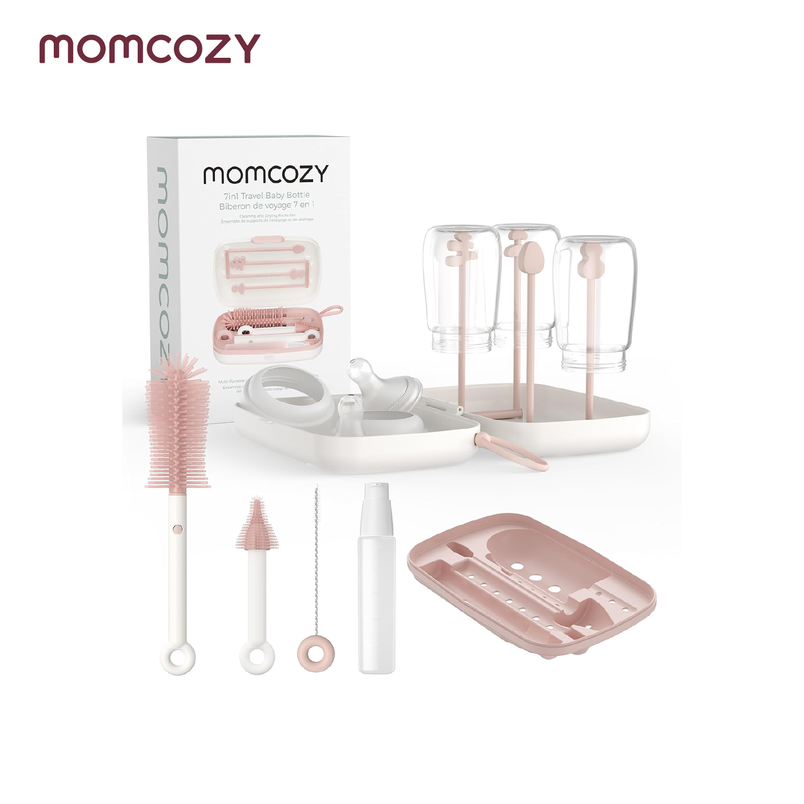Momcozy Bottle Brush Kit-Classic Style-Pink