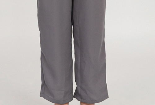 MOOIMOM Casual Long Maternity Pants Grey - Celana Hamil description image