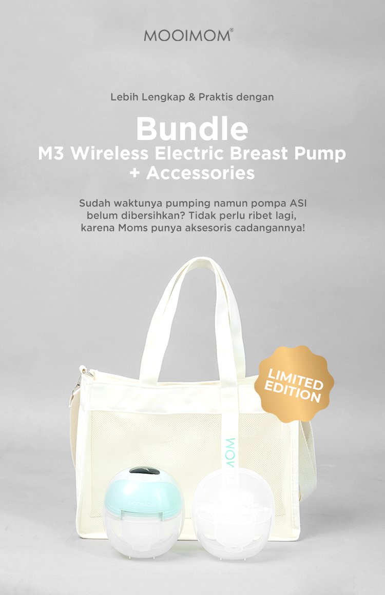 MOOIMOM Wireless Electric Breast Pump M3 Bundle Free Goodie Bag description image