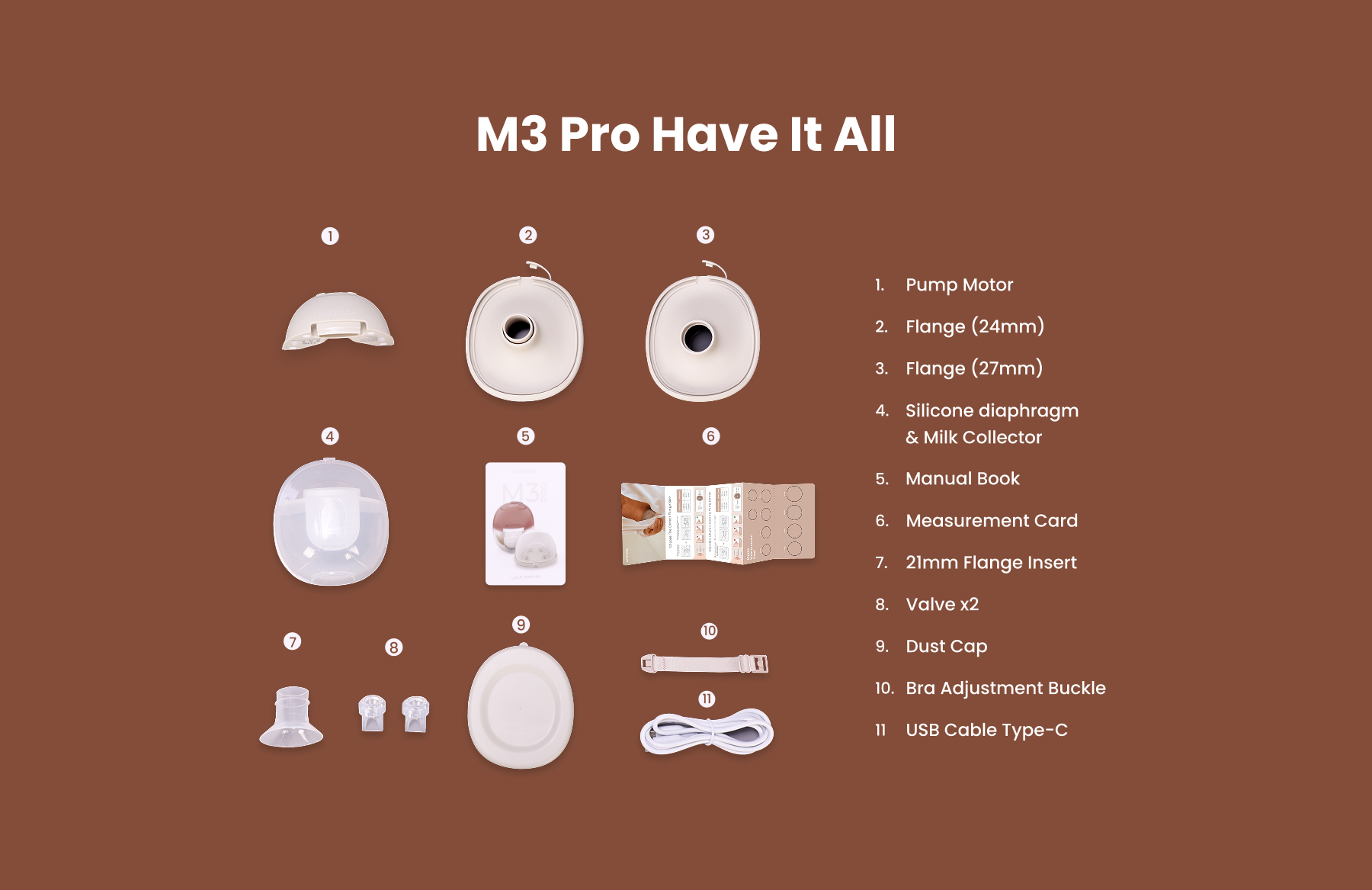[PRE ORDER] MOOIMOM M3 Pro 2 Pcs dan 2Ways Pink description image