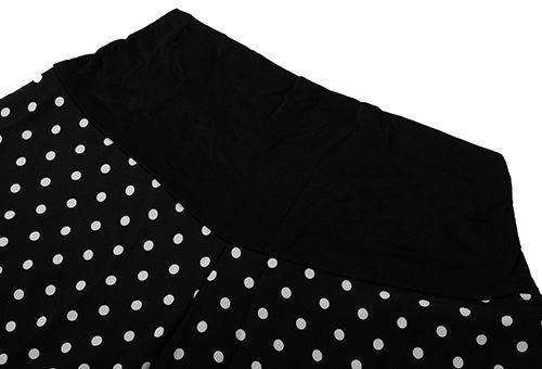 MOOIMOM Polka Dot Wide Leg Trouser - Celana Hamil description image