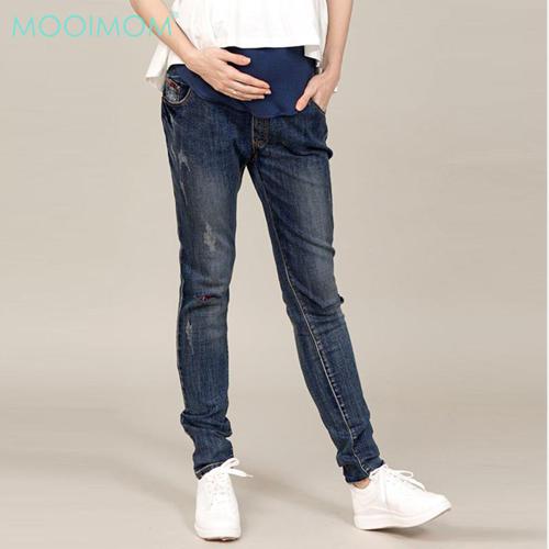 MOOIMOM Maternity Jeans Navy - Celana Jeans Hamil