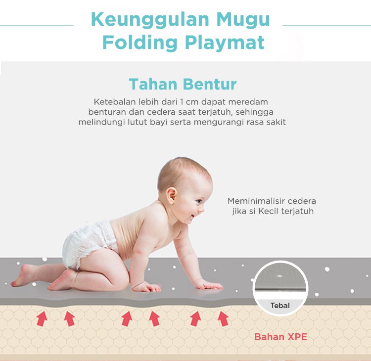 MUGU Folding Playmat - Playmat Bayi description image