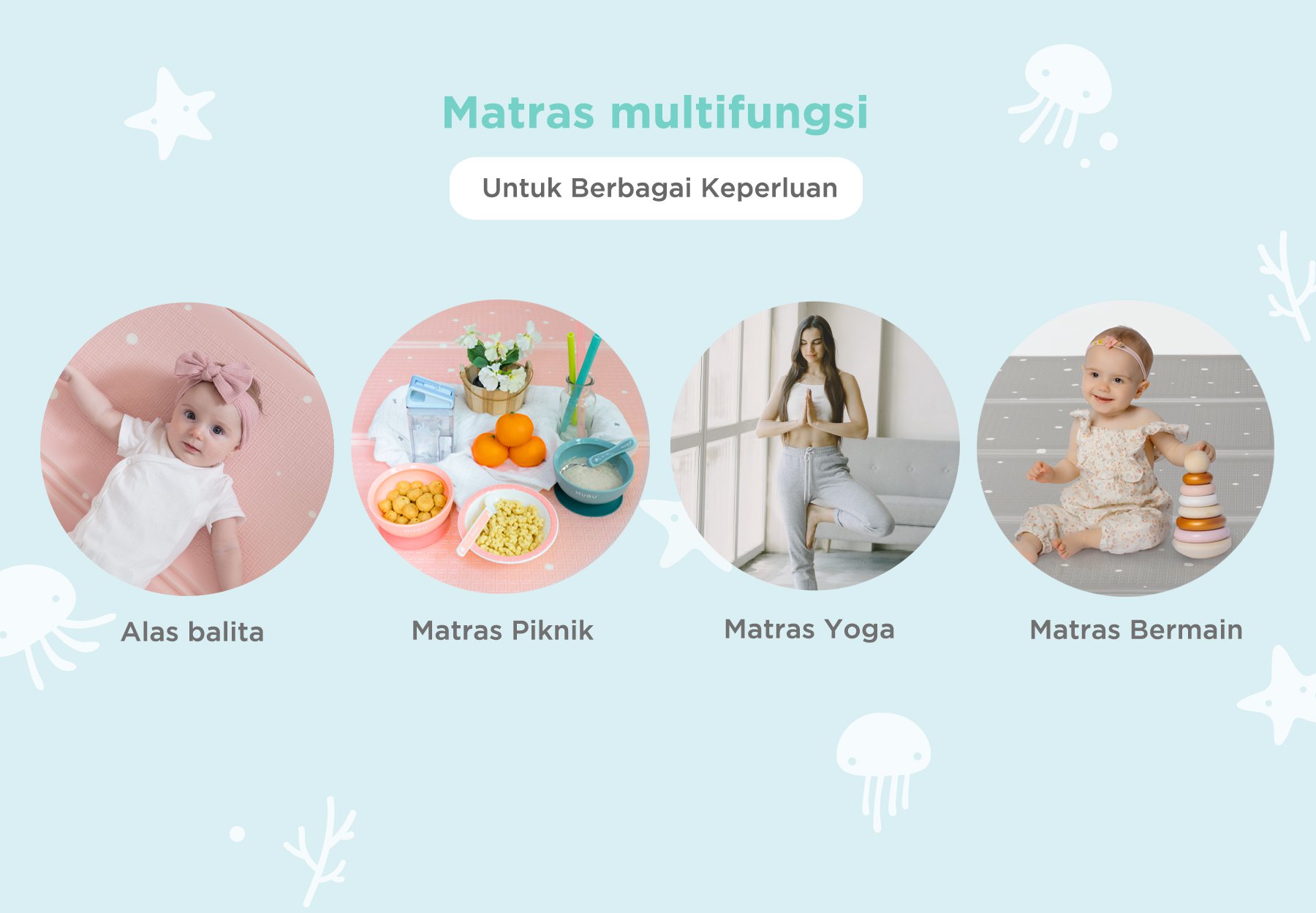 MUGU Folding Playmat - Playmat Bayi description image