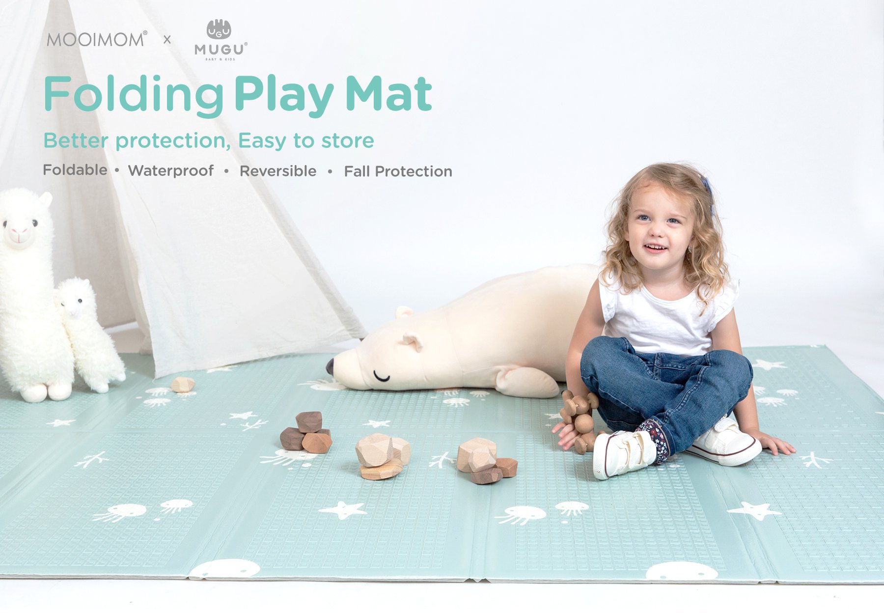 MUGU Folding Playmat - Playmat Bayi description image