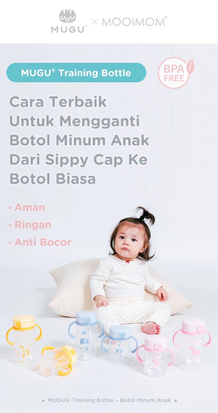 MUGU Training Bottle 220ml - Botol Minum Bayi Anak description image