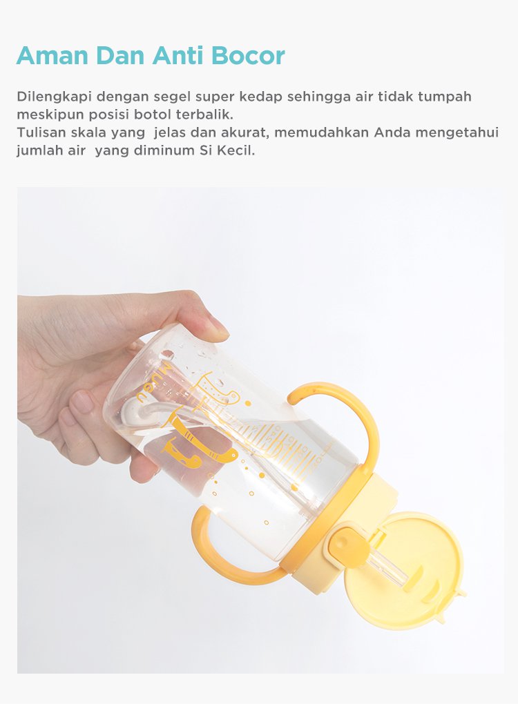 MUGU Training Bottle 220ml - Botol Minum Bayi Anak description image