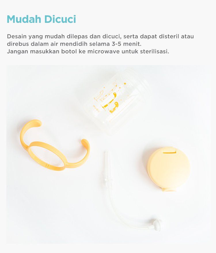 MUGU Training Bottle 220ml - Botol Minum Bayi Anak description image