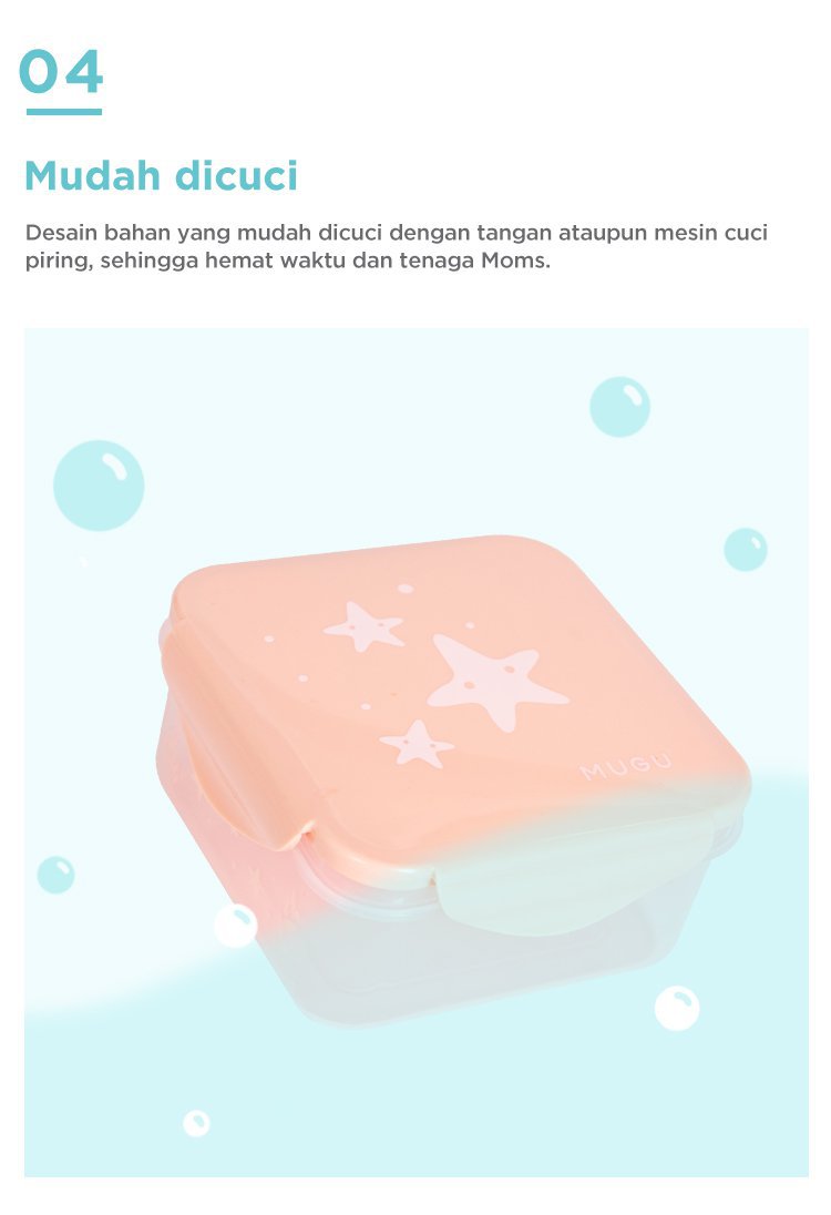 MUGU Lunch Box - 370ml - Kotak Makan description image