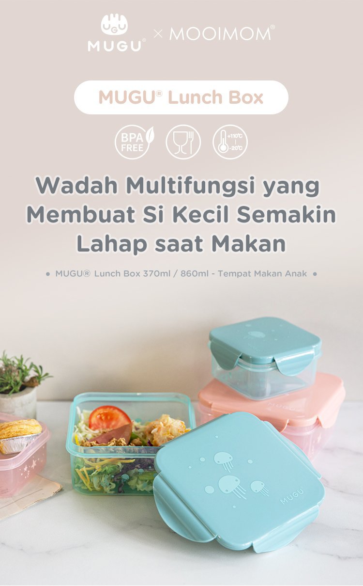 MUGU Lunch Box - 370ml - Kotak Makan description image