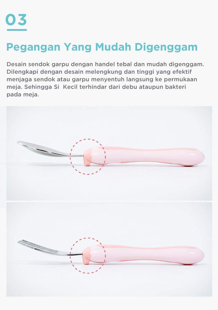 MUGU Toddler Spoon & Fork - Sendok Garpu Anak description image