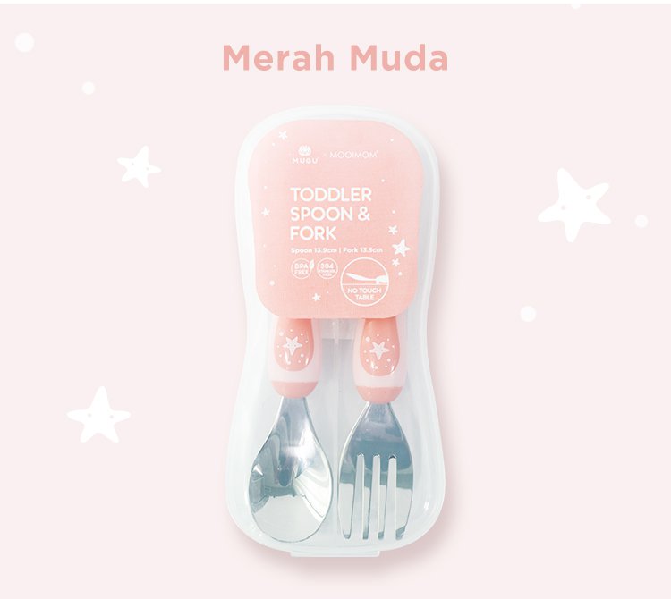 MUGU Toddler Spoon & Fork - Sendok Garpu Anak description image