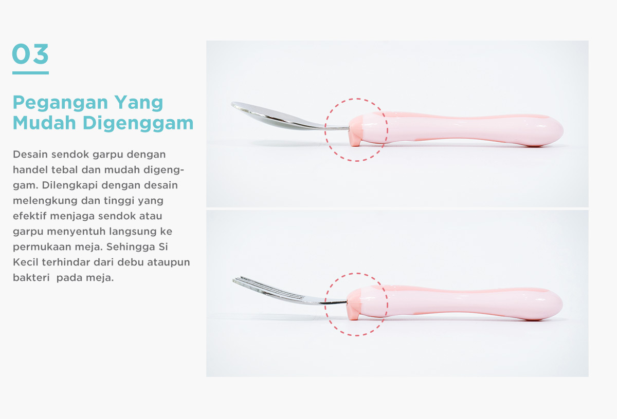 MUGU Toddler Spoon & Fork - Sendok Garpu Anak description image