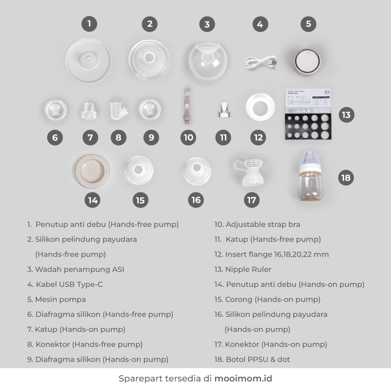 basic B9 Electric Breast Pump with Stimulation Mode (Pro Set) - Foto 5