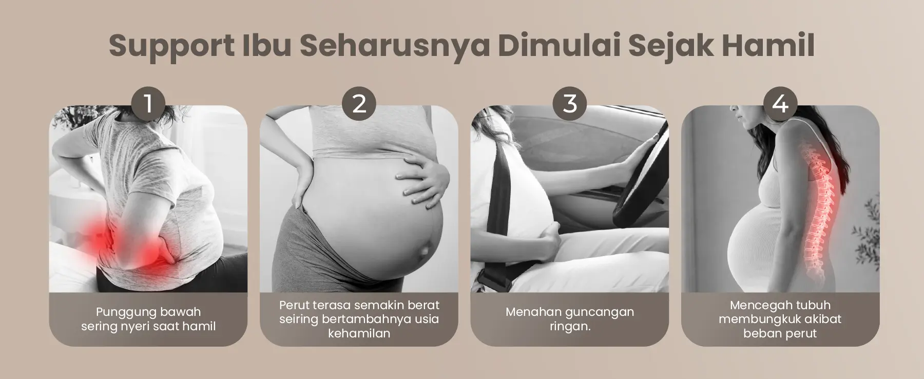 [PRE ORDER] MOOIMOM Basic 2in1 Bamboo Postpartum Corset description image