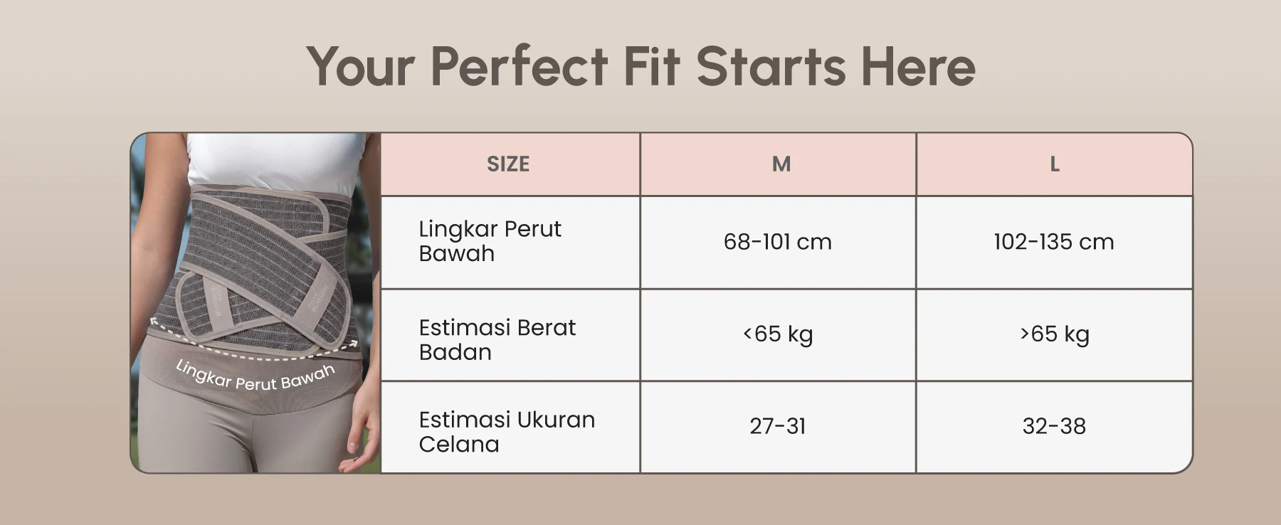 MOOIMOM Basic 2in1 Bamboo Postpartum Corset description image