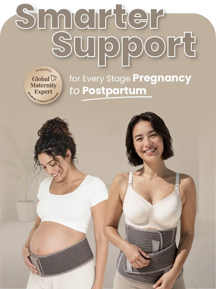 MOOIMOM Basic 2in1 Bamboo Postpartum Corset description image