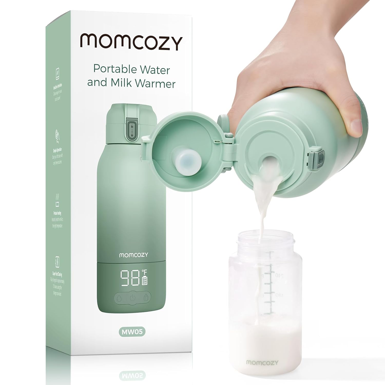 Momcozy Portable Breast Milk & Water Warmer for Travel