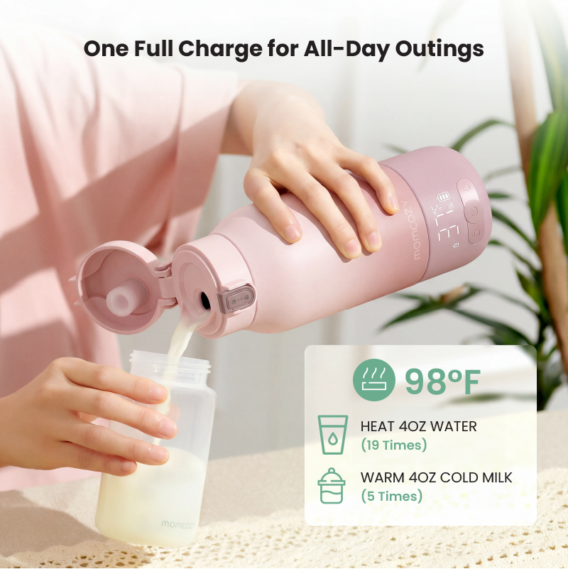 Momcozy Portable Breast Milk & Water Warmer for Travel - Pink - Foto 6