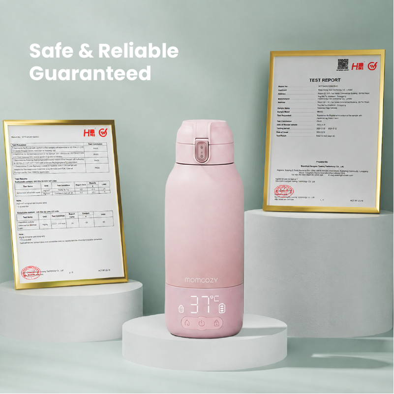 Momcozy Portable Breast Milk & Water Warmer for Travel - Pink - Foto 7